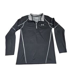 Under Armour  Cold Gear Fitted Fit Quarter Zip Pullover (Men's Medium)‎ Black